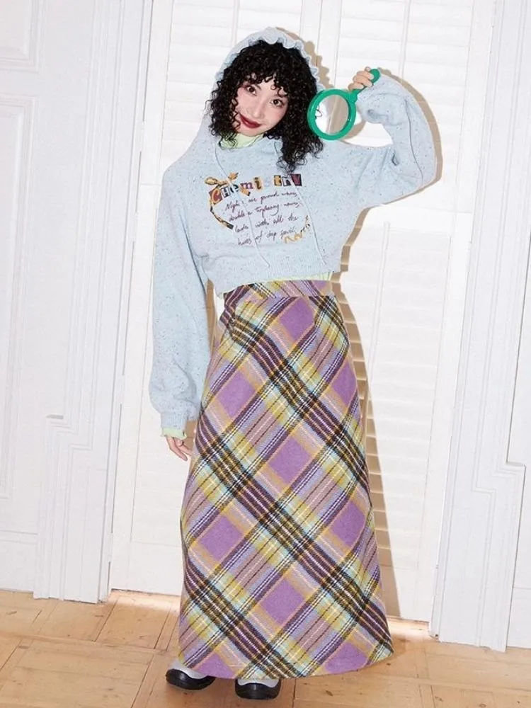 Striped A-line skirt【s0000004592】