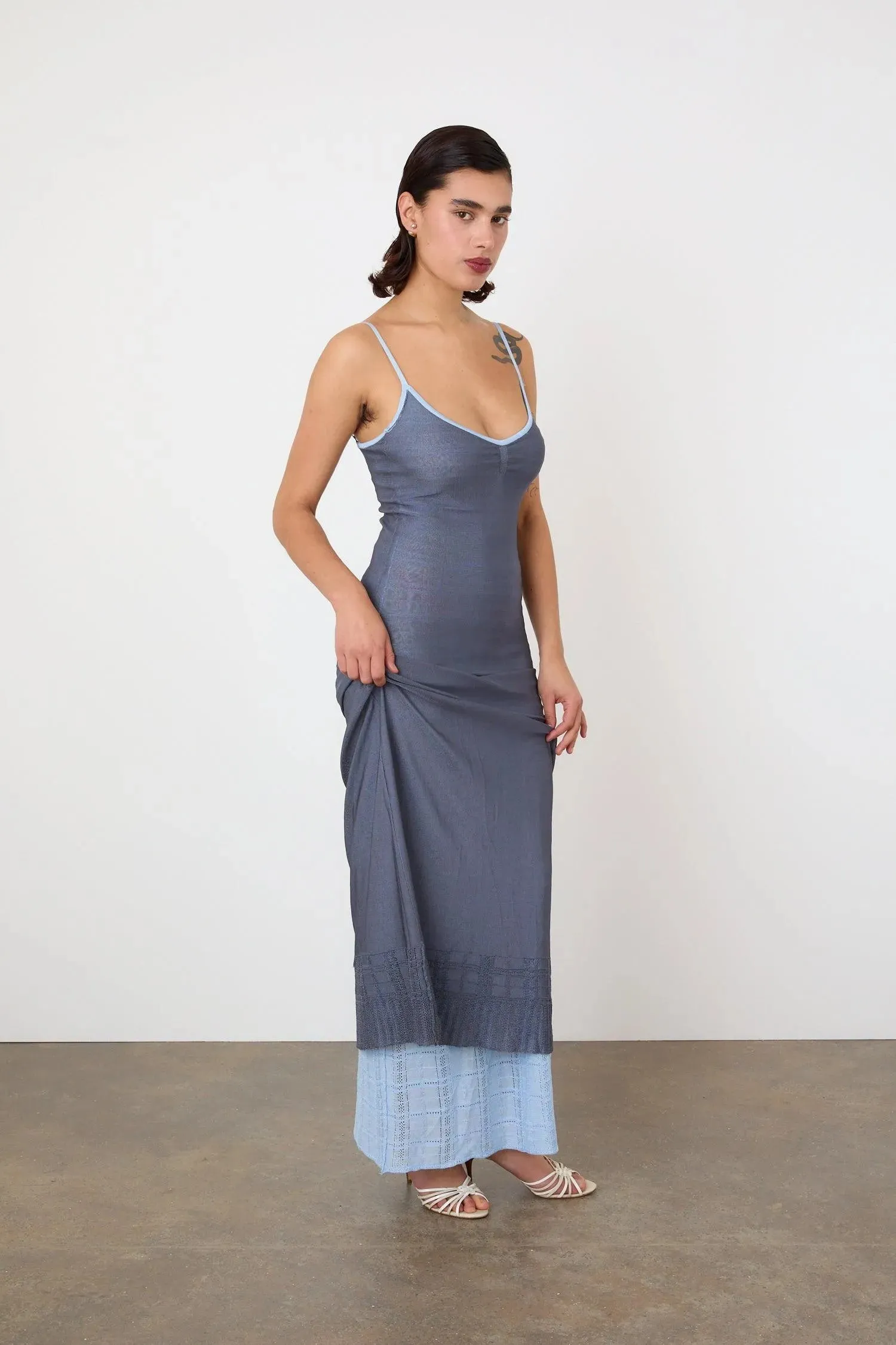 Agnes Rain-Themed Maxi Dress