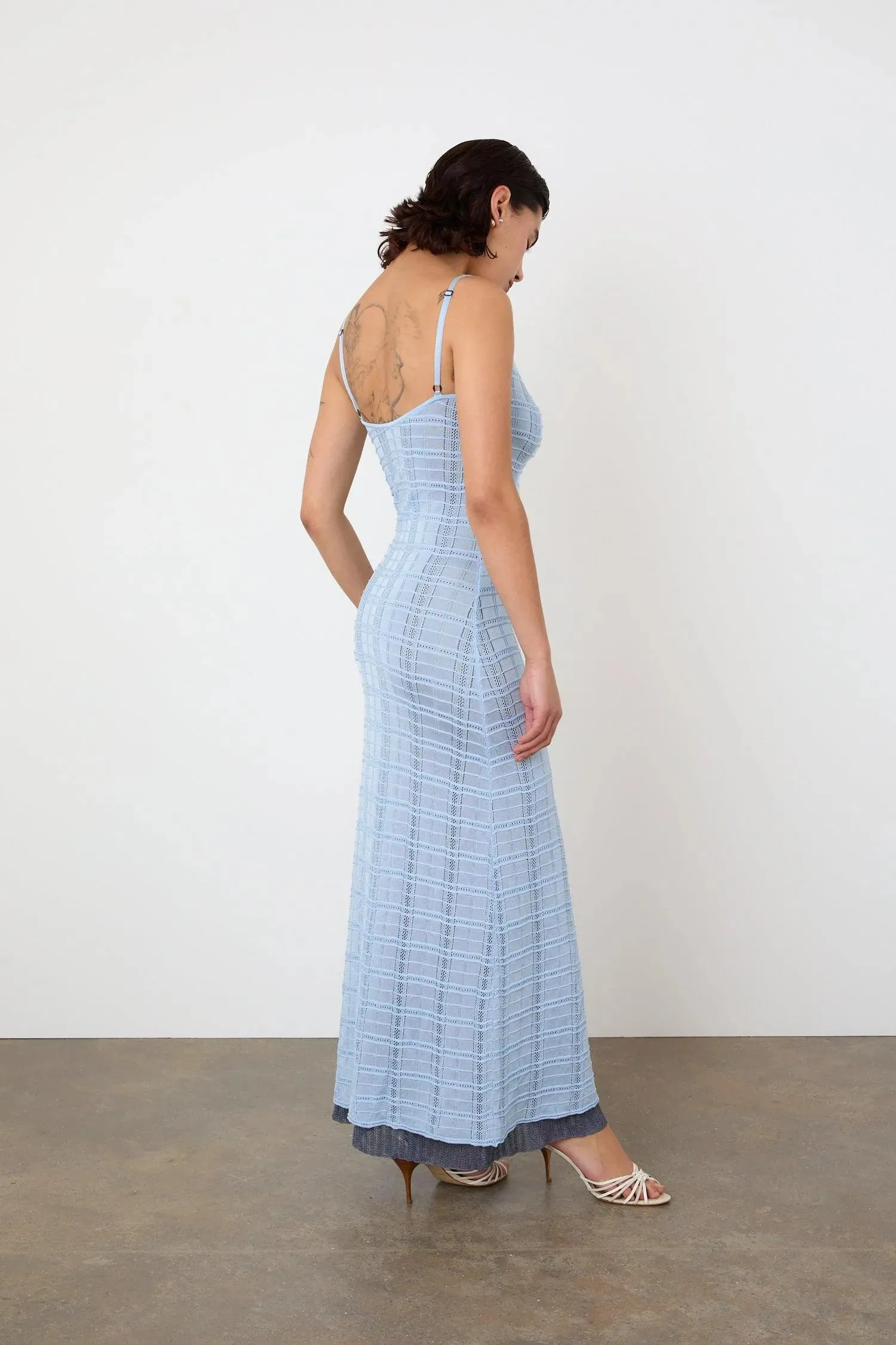 Agnes Rain-Themed Maxi Dress