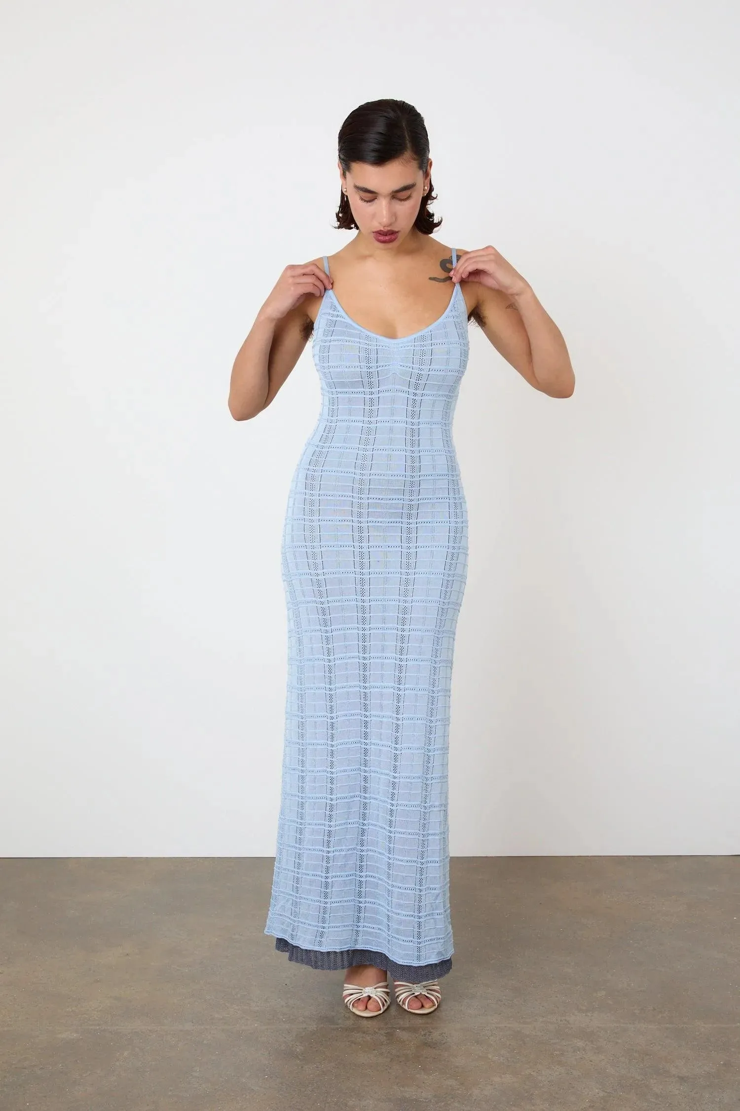 Agnes Rain-Themed Maxi Dress