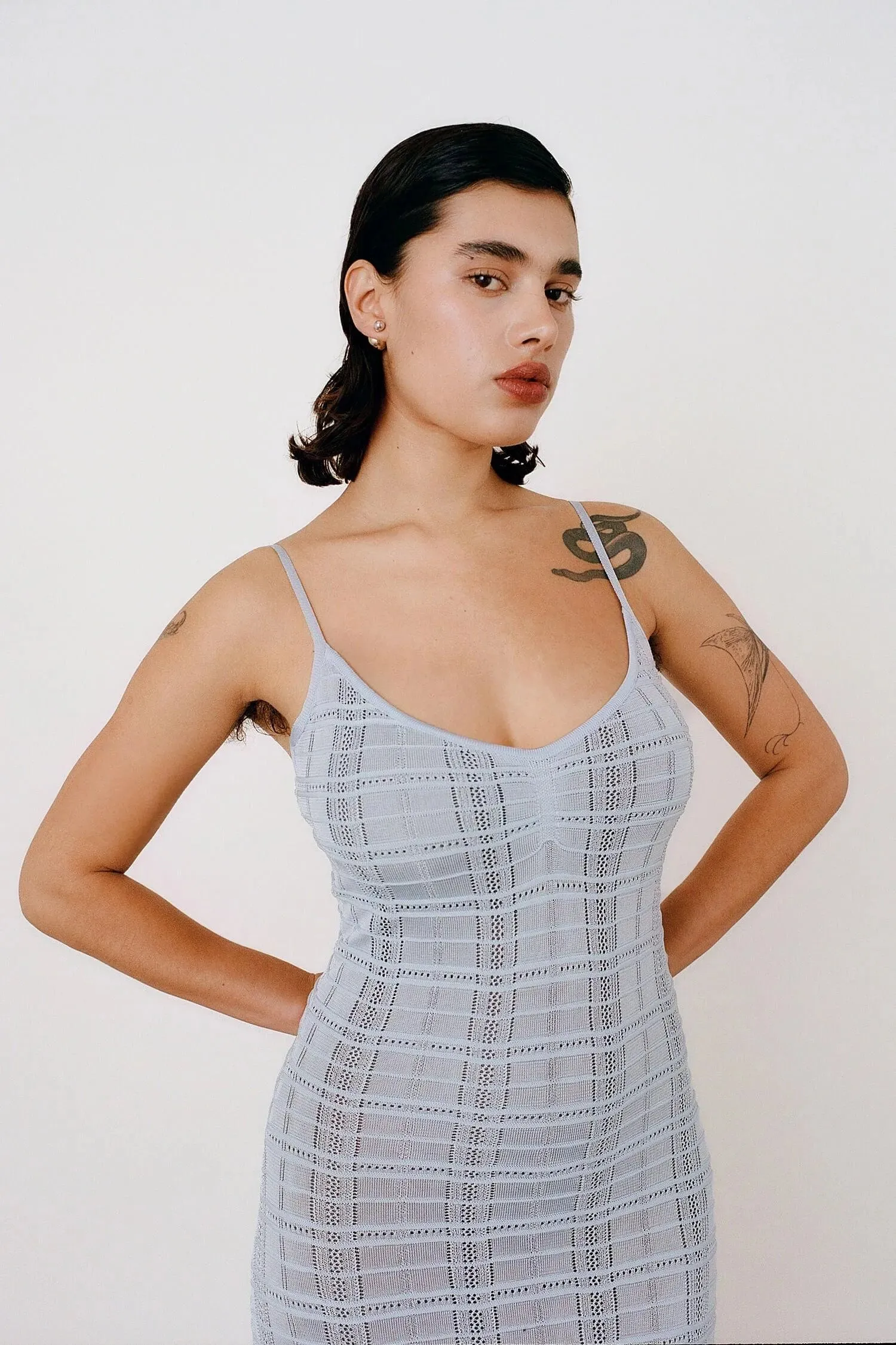 Agnes Rain-Themed Maxi Dress