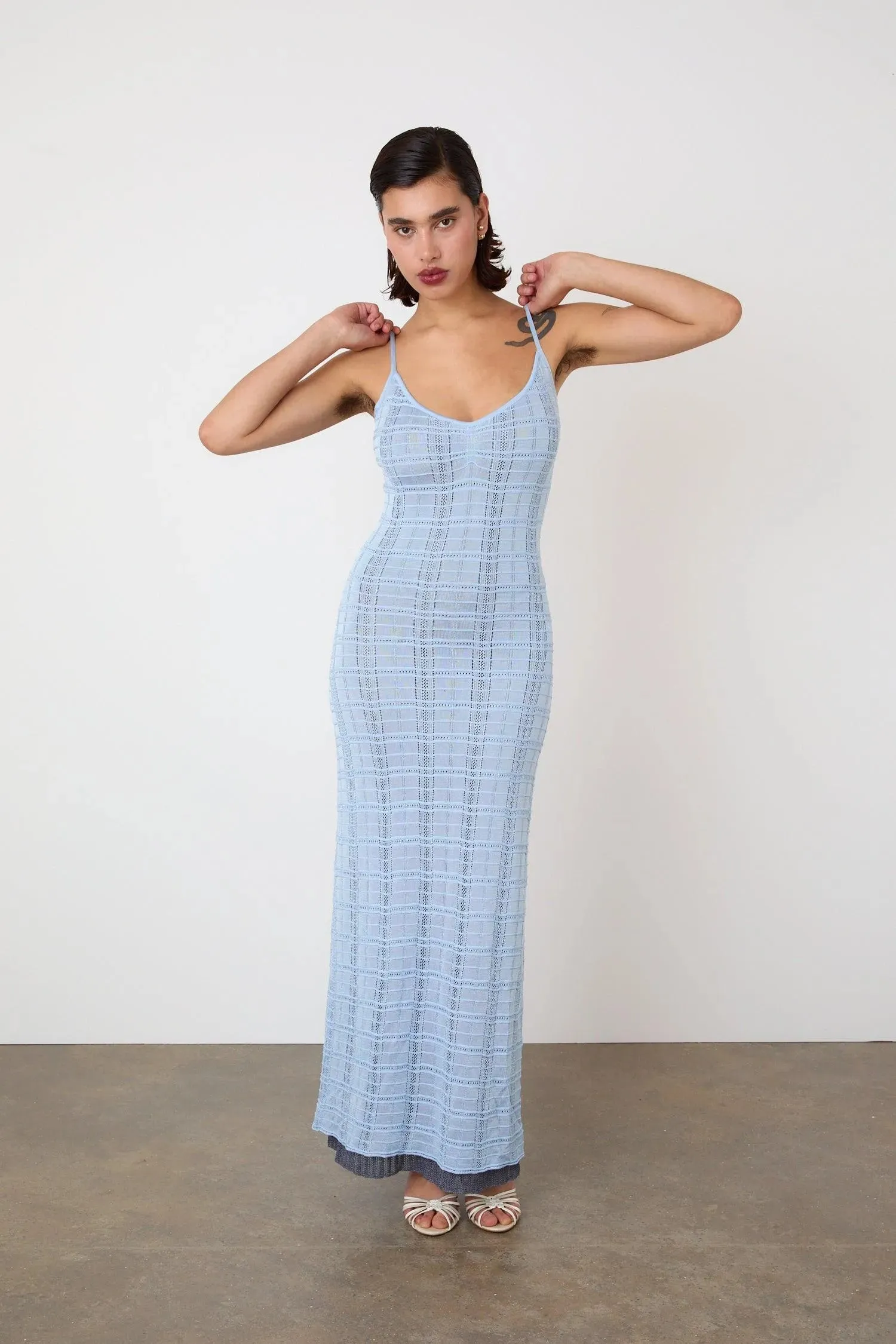 Agnes Rain-Themed Maxi Dress