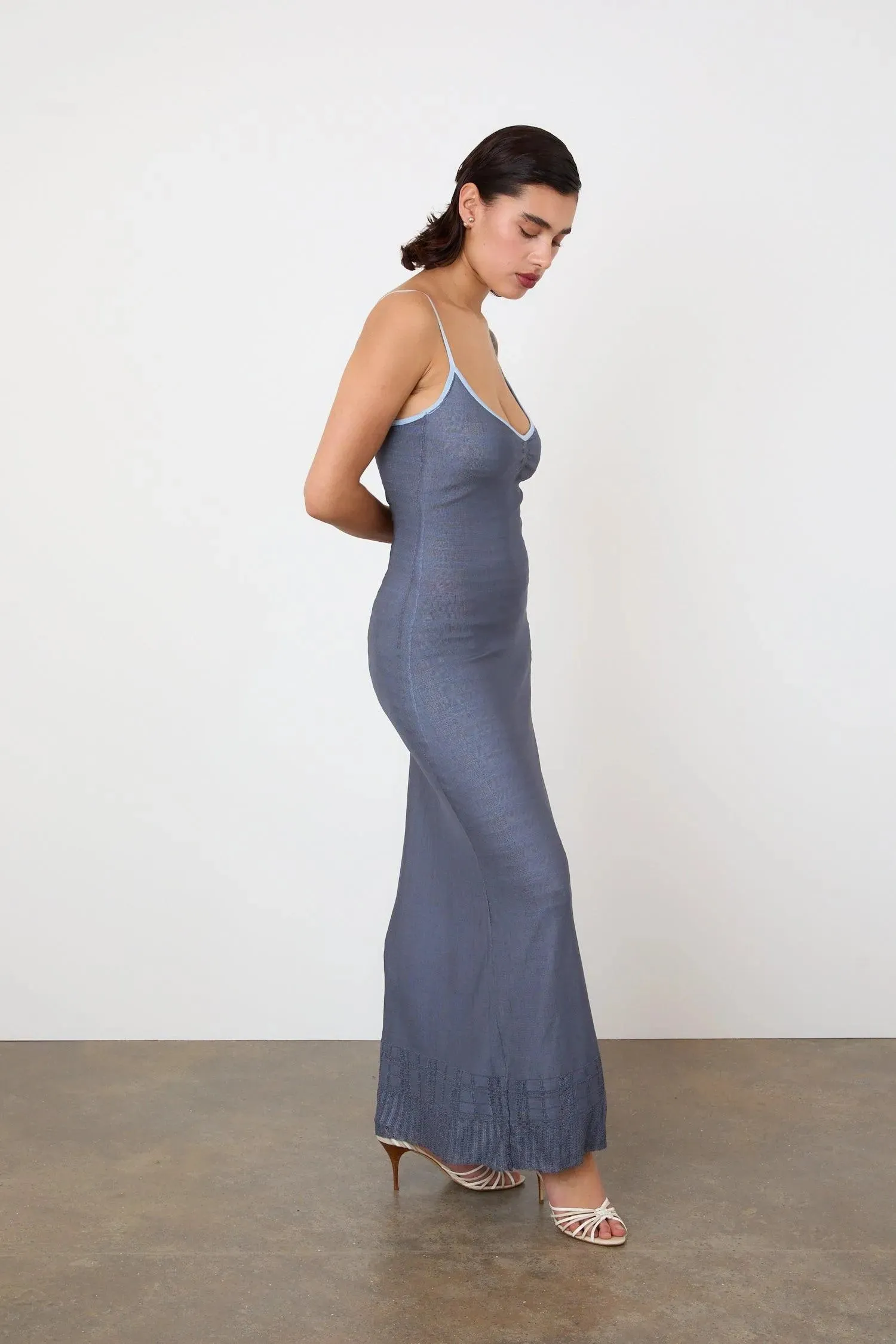 Agnes Rain-Themed Maxi Dress