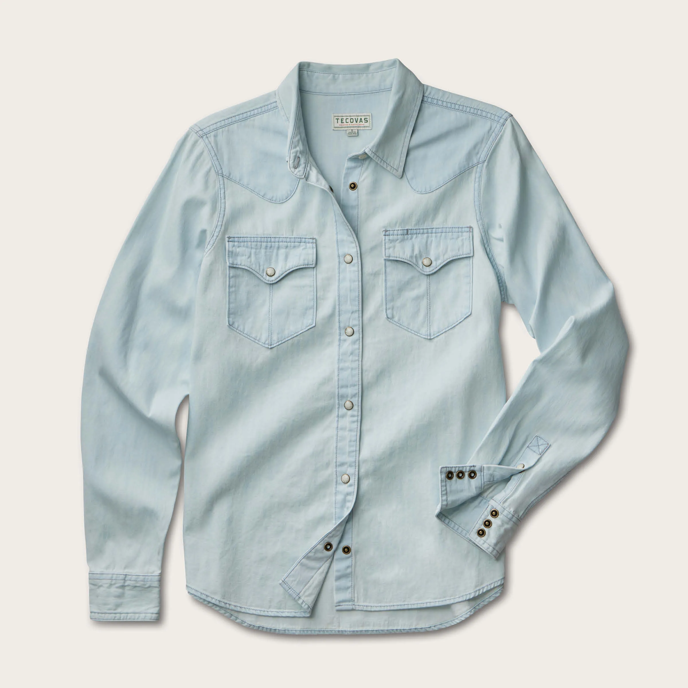 Women's Denim Pearl Snap