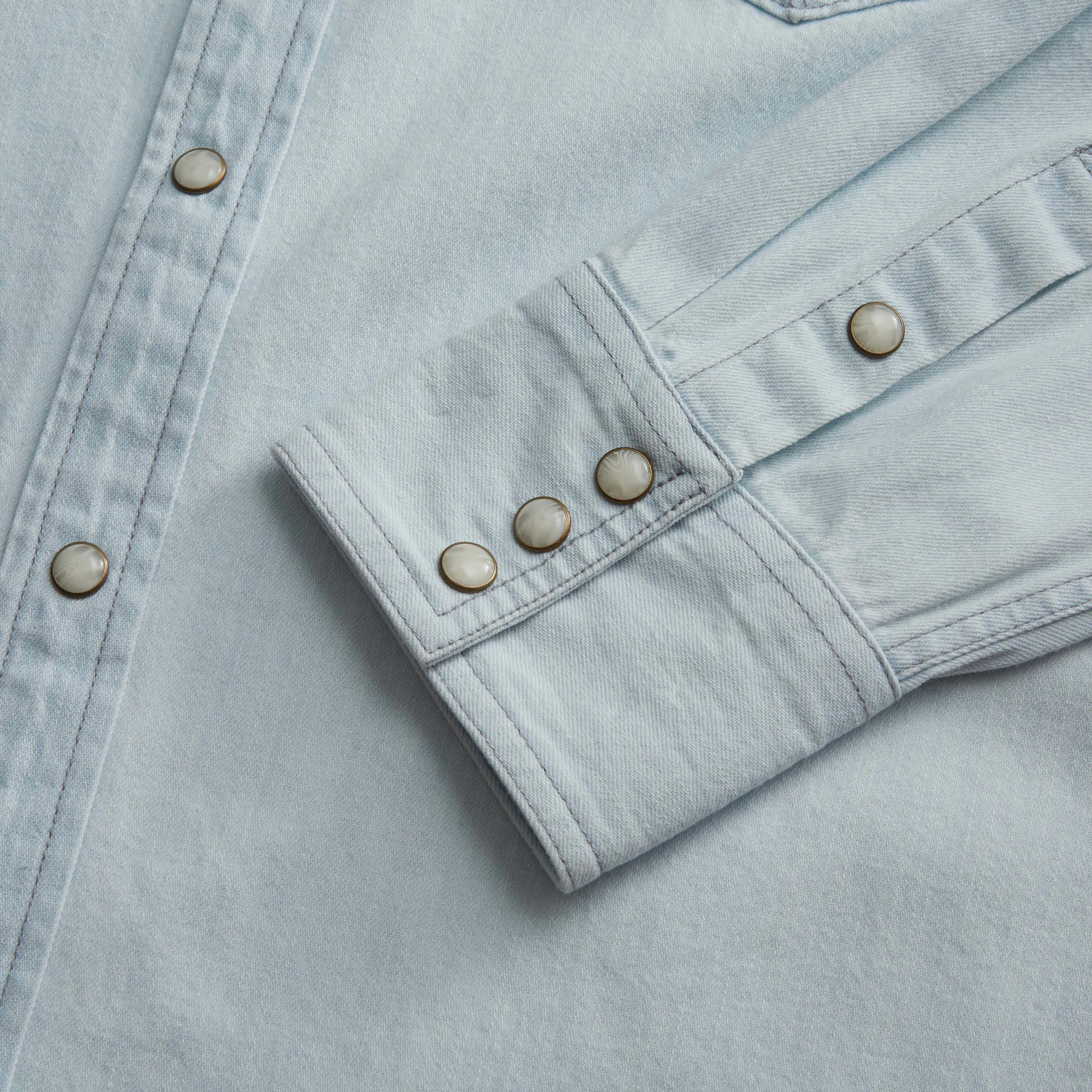 Women's Denim Pearl Snap