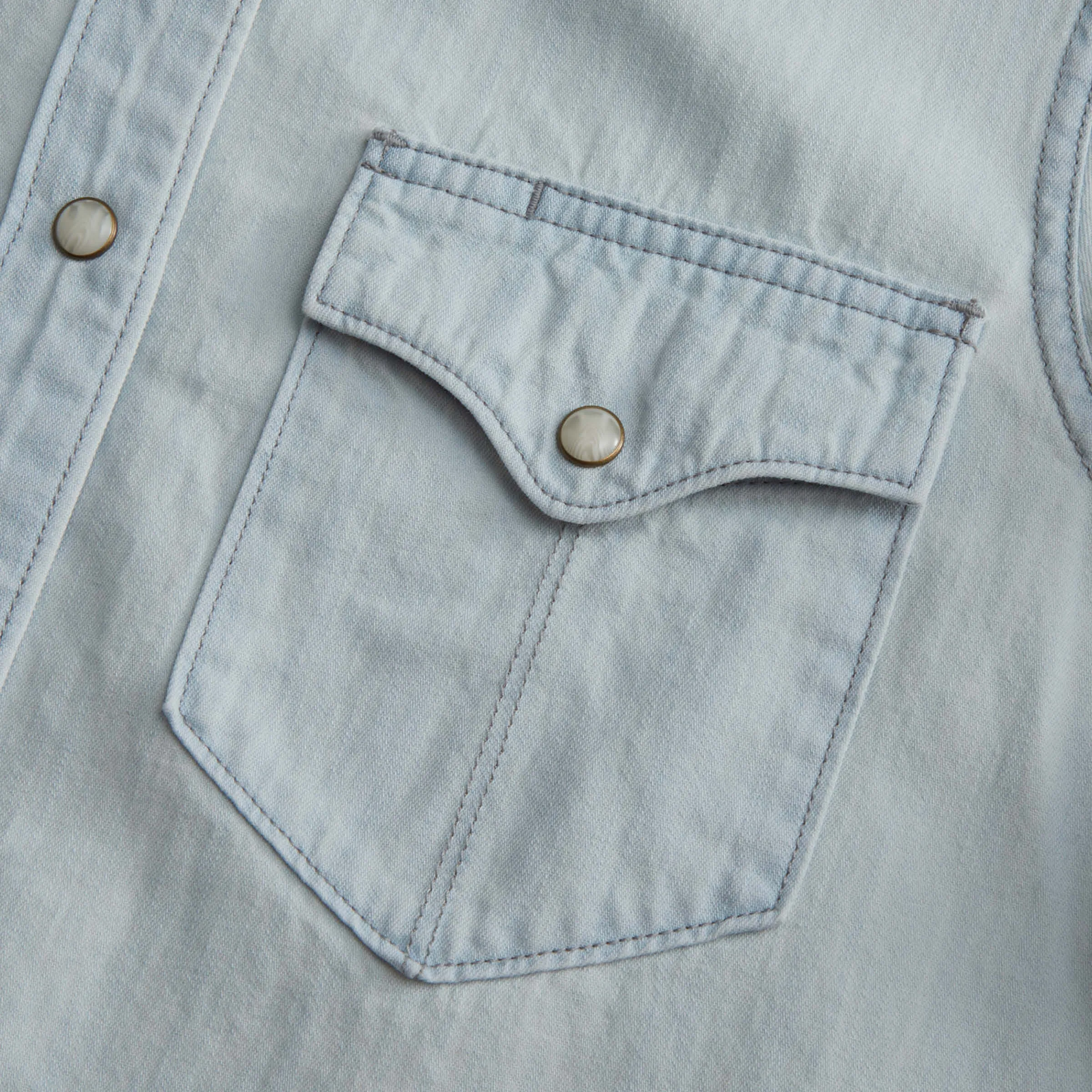 Women's Denim Pearl Snap