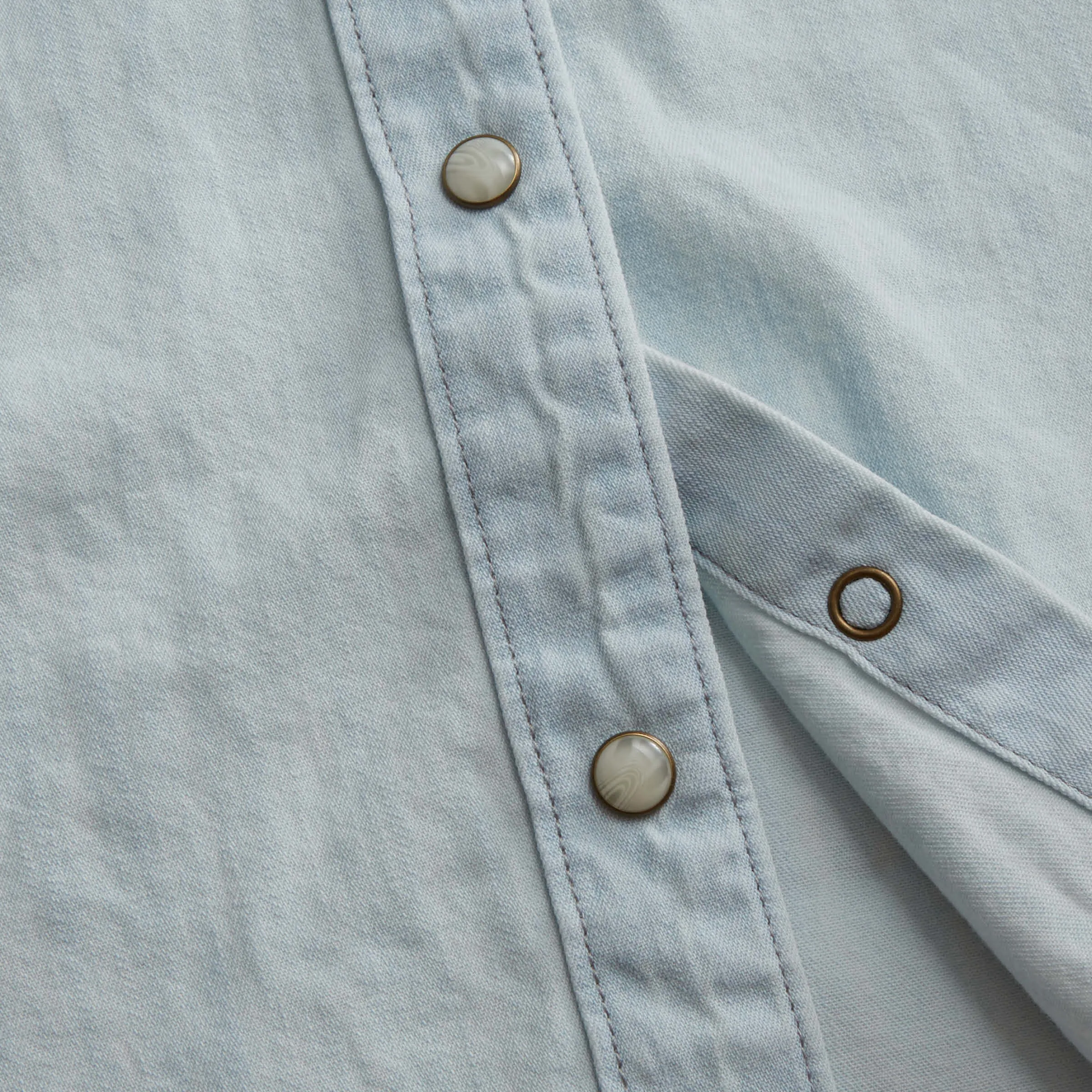 Women's Denim Pearl Snap