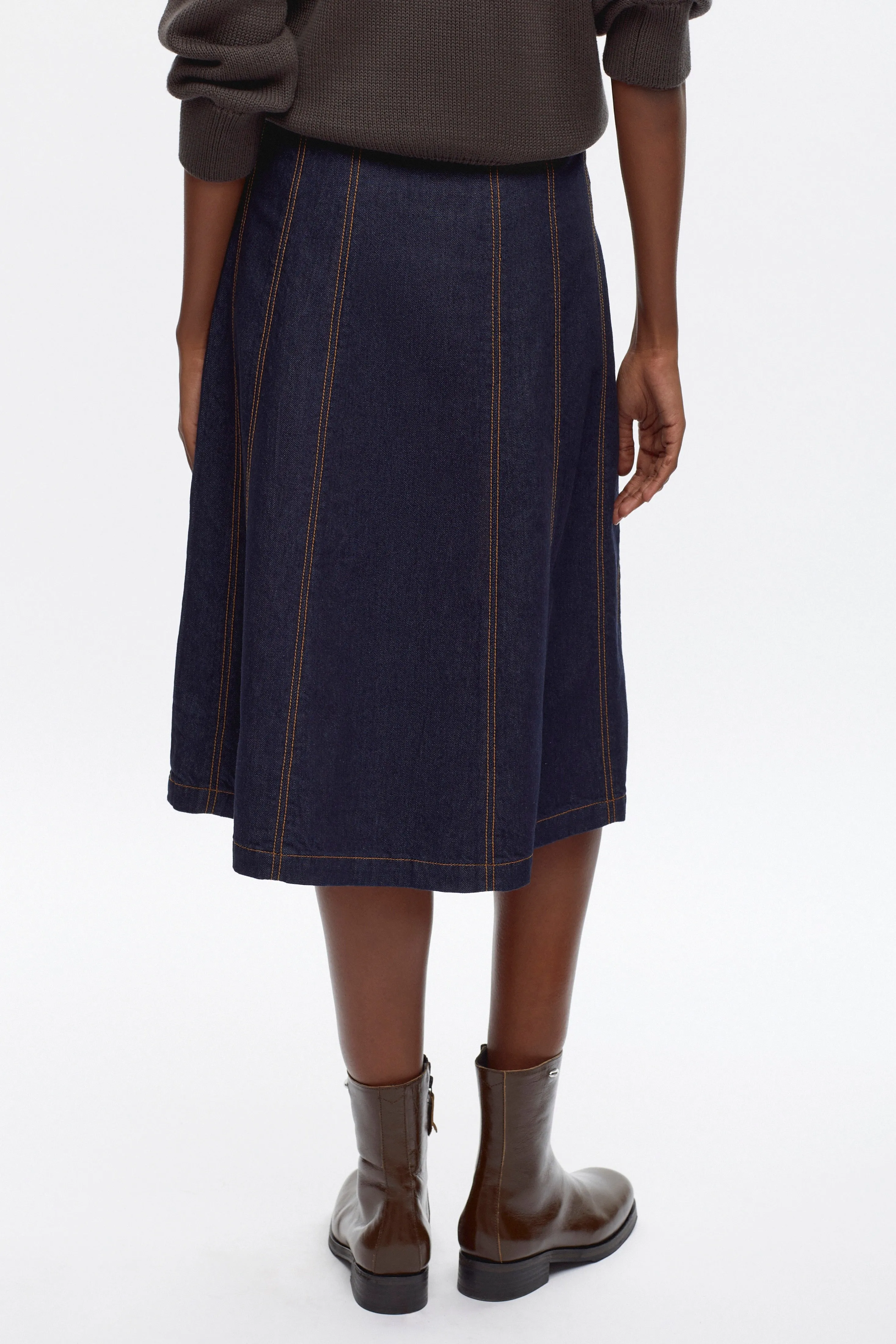 Women's Radio Skirt in Midnight Wash