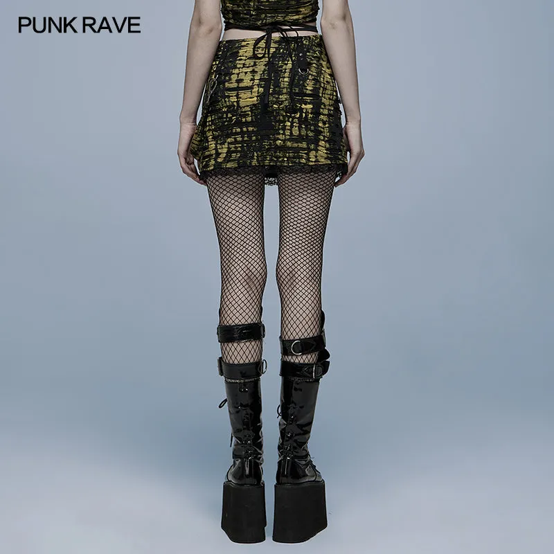 WQ-563BQF Goth decadent knitted skirt